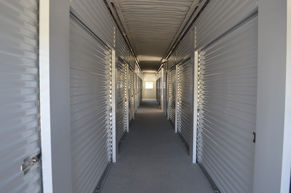 Inside of the climate-controlled self-storage in Bonham Texas